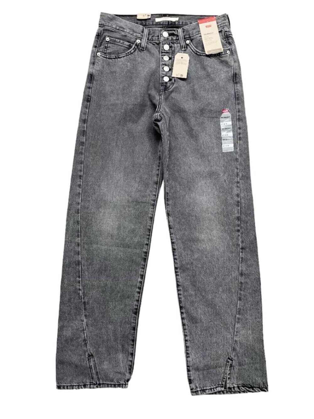 Levi’s ’94 Baggy Twisted Slit-Hem Jean Women's 27x31 Washed Black NWt